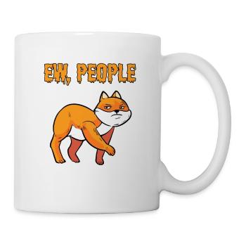 Ew People Miezekatze Kätzchen Hauskatze Katze - Tasse - Weiß - Rechts