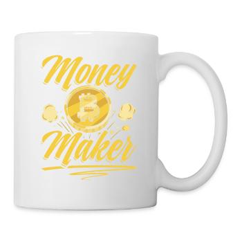 Crypto Chic: Money Maker Bitcoin - Mug - white - Right