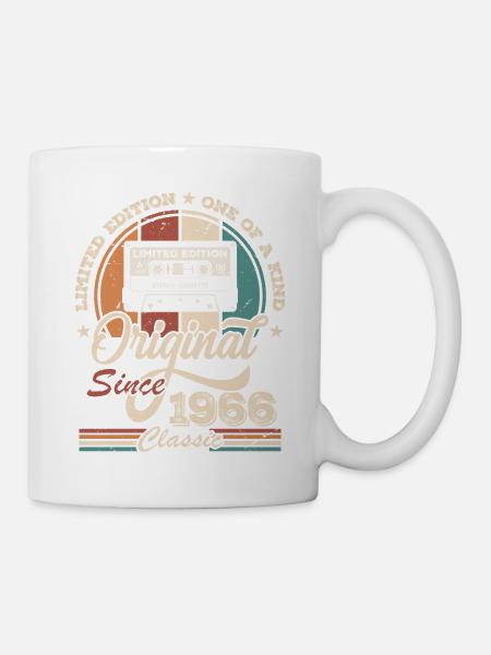 Original Rétro Cadeau Anniversaire pour Né en 1966 - Mug blanc - blanc