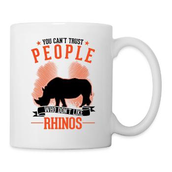 Rhino Gift Rhino Rhinoceros - Mug - white - Right
