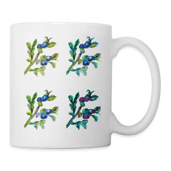 heidelbeere - Tasse - Weiß - Rechts