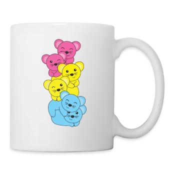 Pansexuell Flag Pride LGBTQ süßer Maus - Tasse - Weiß - Rechts