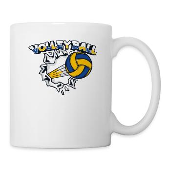 Volleyball freak Volleyball player Volleyball player - Mug - white - Right