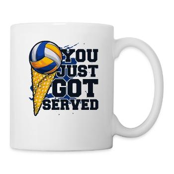 You Just Got Served Volleyball Player Volleyball - Mug - white - Right