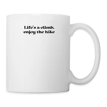 Hiking - Life's a climb, enjoy the hike - Mug - white - Right