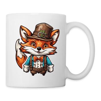 Lederhosen / Animal / Traditional costume / Tradition / Fox - Mug - white - Right