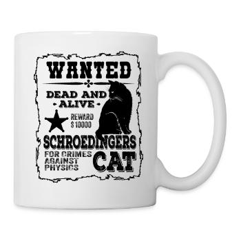 Schroedinger's Cat Dead And Alive Physics Joke - Mug - white - Right