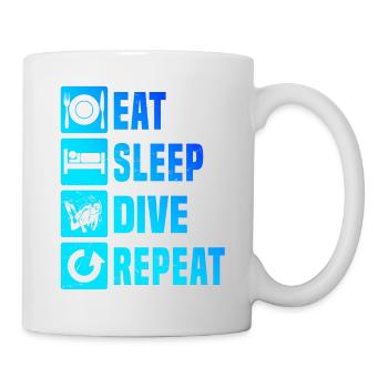 Diver Scuba Tauchen Tauchen Scuba Diver - Tasse - Weiß - Rechts