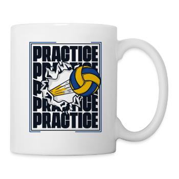 Practice Volleyball Player Volleyball Freak - Mug - white - Right