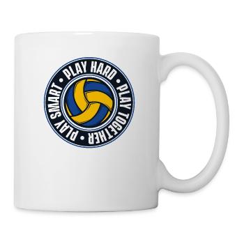 Jouer dur ensemble Smart Volleyball Player Volleyball - Mug blanc - blanc - Droite