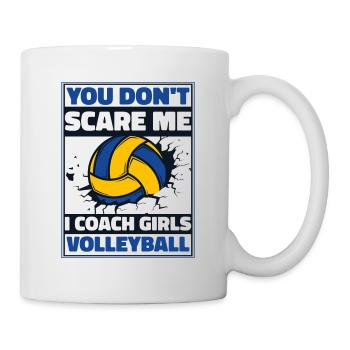 I Coach Girls Volleyball Volleyball Player - Mug - white - Right