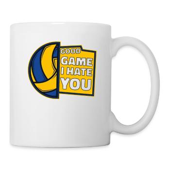 Good Game I Hate You Volleyballspieler Volleyball - Tasse - Weiß - Rechts