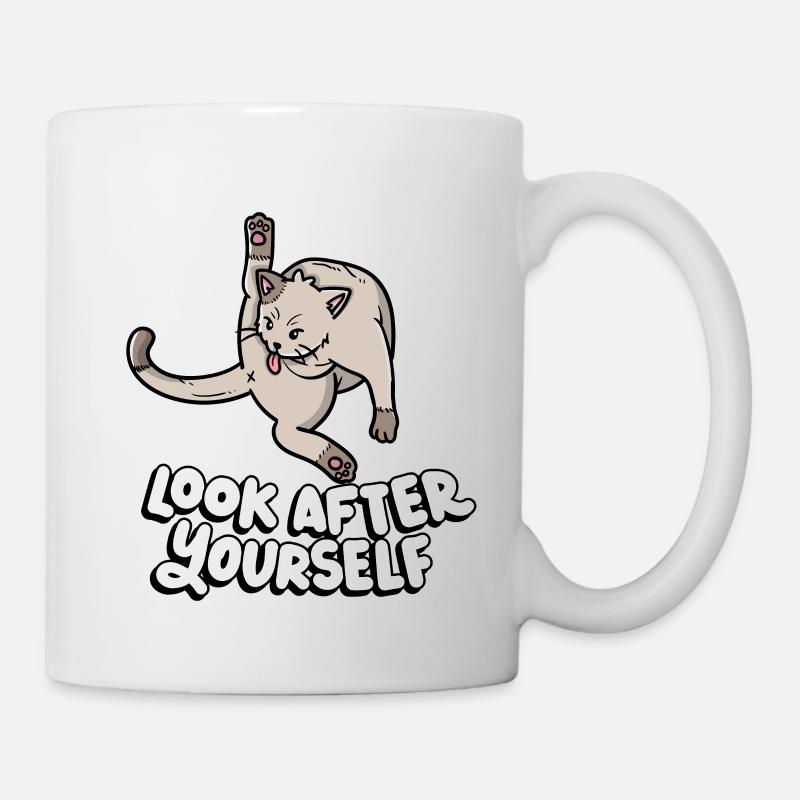 Look After Yourself Kitten Lover - Tasse - Weiß