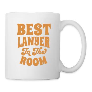 Bester Anwalt im Raum - lustiges Shirt - Tasse - Weiß - Rechts