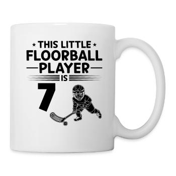 Ce petit joueur de floorball a 7 ans floorb - Mug blanc - blanc - Droite