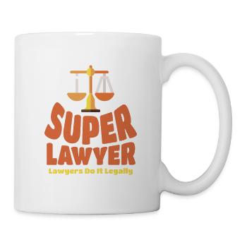 Super Lawyer T-Shirt: Show Off Your Superpowers - Mug - white - Right