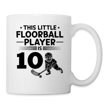 This Little Floorball Player Is 10 Years Old Floor - Mug - white - Right