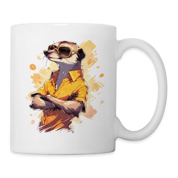 Cool Meerkat Sarfari Africa Lover - Mug - white - Right