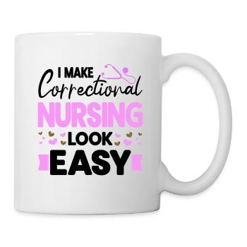 Infirmière correctionnelle s’occupant des détenus Infirmière Épouse - Mug blanc - blanc - Droite