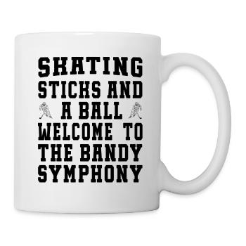 Skating Sticks and a Ball - Bandy symphony - Tasse - Weiß - Rechts