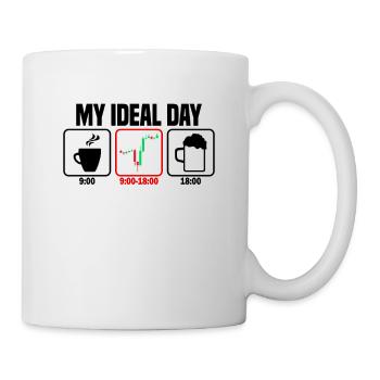 My Perfect Day Trading Trader - Mug - white - Right