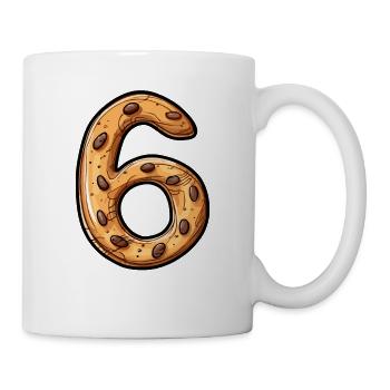 Birthday Cookie for Six Year Old, 6 Year Old - Mug - white - Right