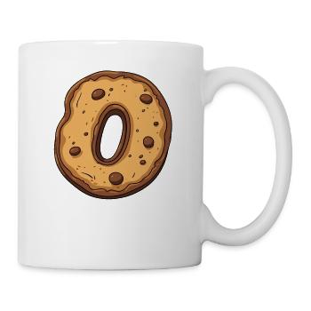 Newborn Birthday Biscuit: Zero Year Old Baby - Mug - white - Right