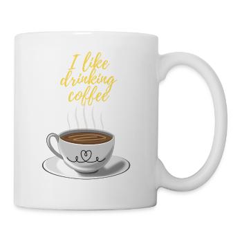 Tasse Kaffee - Tasse - Weiß - Rechts
