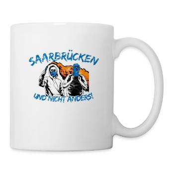 Saarbrücken und nicht anders UPDATE - Tasse - Weiß - Rechts