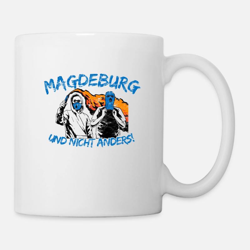 Magdeburg und nicht anders UPDATE - Tasse - Weiß