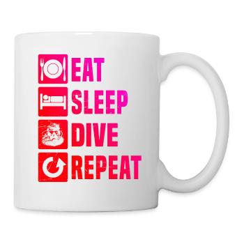Scuba Diver Diving Scuba Tauchen Taucher - Mug - white - Right