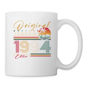 30th Birthday January Vintage 1994 Original - Mug - white - Right