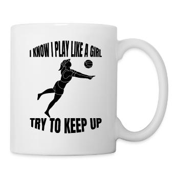 Volley-ball cadeau Beach Volley-ball Joueur de volley-ball - Mug blanc - blanc - Droite