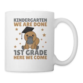 Kids Kindergarten graduate Schnabeltier 1st grade - Tasse - Weiß - Rechts