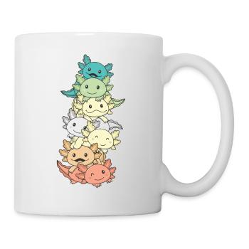 Genderfloren Flag Pride LGBTQ Axolotl Tower - Mug - white - Right