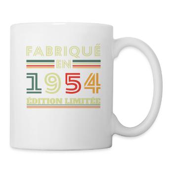 Fabriqué En 1954 Édition Limitée - Mug blanc - blanc - Droite
