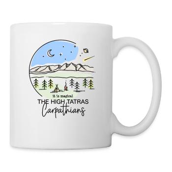Hohe Karpaten Wandern Andenken Camping Polen - Tasse - Weiß - Rechts