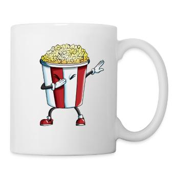 movies series lovers cinema popcorn dab dabbing - Mug - white - Right
