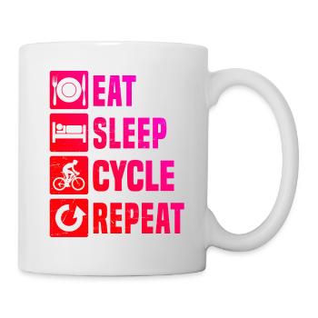 Rennrad Damen Roadbike Herren Rennradfahren - Tasse - Weiß - Rechts