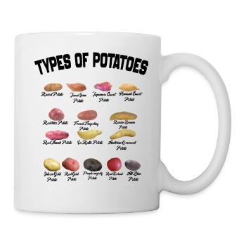 Potatoes list Potatoes types - Mug blanc - blanc - Droite