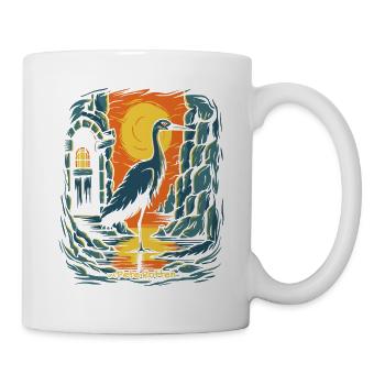 A Crane Bird and a Dungeon - Mug - white - Right