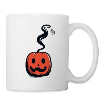 Ein weiterer lustiger Kürbis - Tasse - Weiß - Rechts