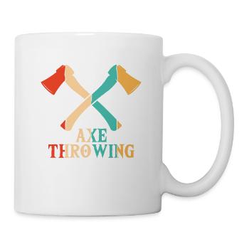 Axe Throwing Axe Throwing Competition Game Axe - Mug - white - Right