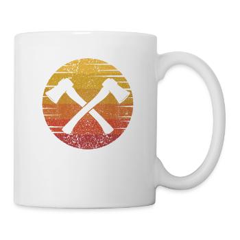 Retro Axe Throwing Game Competition Professional - Mug - white - Right