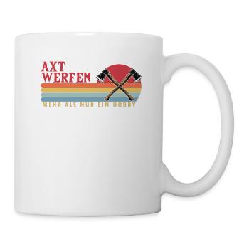 Axtwerfen mehr als ein Hobby Axe Throwing Game - Tasse - Weiß - Rechts