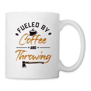Fueled by Coffee and Axe Throwing Axe Throwing - Mug - white - Right