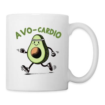 Running avocado, avo-cardio - Mug - white - Right