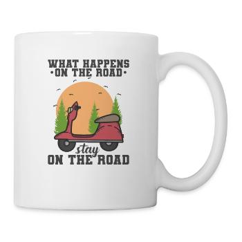 What happens on the Road stay on the Road - Mug - white - Right