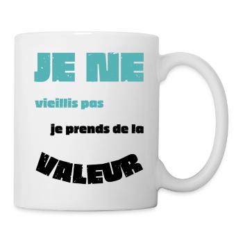 Männer, Frauen, Humorvoll, Humorvolles T-Shirt-Geschenk - Tasse - Weiß - Rechts