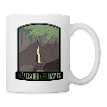 Fränkischer Gebirgsweg - Tasse - Weiß - Rechts